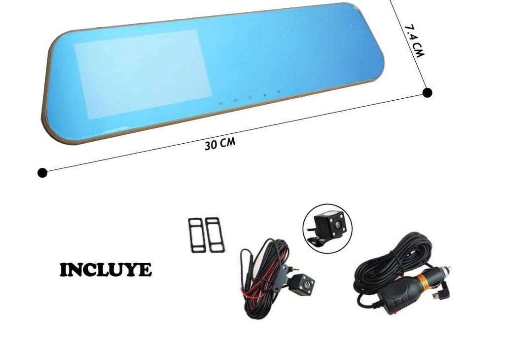 ESPEJO RETROVISOR INTELIGENTE 4 EN 1
